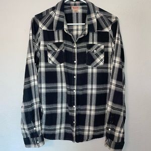 Black and white flannel
